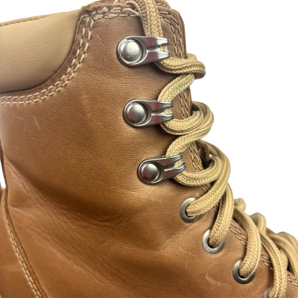 Sorel Women’s Lennox Tan Boots Size 7 Workwear Fall Lace up - Picture 8 of 14